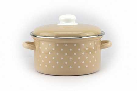 Кастрюля эмал  2,0л 18-1610/4М Горох мелкий-К