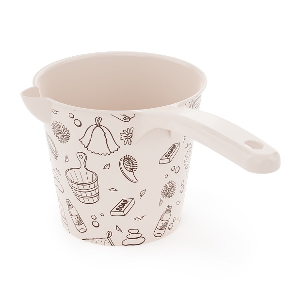 Ковш "Русская банька" 1,5л (со сливом)