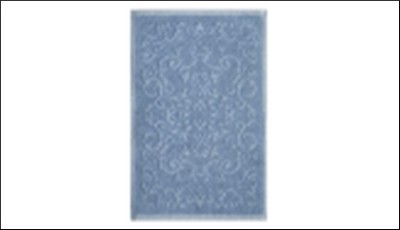 Коврик из хлопка PAMUKLU  40х60 синий  L CADESI Турция