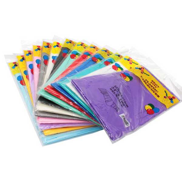 Скатерть одноразовая 137*180см, цветная