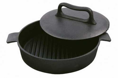 Сковорода чугун цыпл таб с прессом Ф240  GR24SET