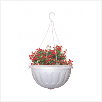 Горшок-Кашпо "Джулия" подвесной 8л. (белый)(то)