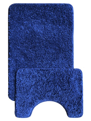 Комплект ковриков  из полипропилена для ванной ANELYA 50x80, 50x40  синий L CADESI Турция