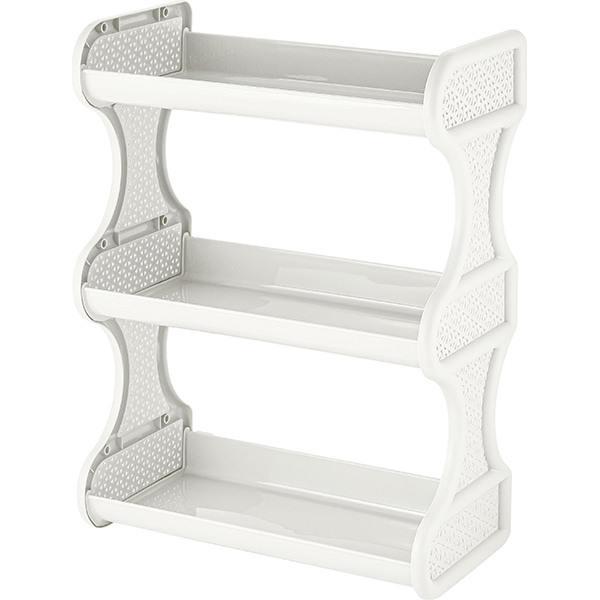 Полка навесная трехсекционная Ajur белое облако (то)