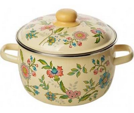 Кастрюля 4л.сферич. слон.кость Луговые цветы