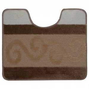 Коврик HURREM из пропилен. 50*60см  бежевый с вырезом