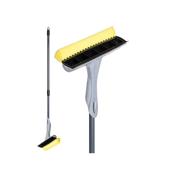 Окномойка "Etna" с черенком телескопическим 130см, размер L (серый)