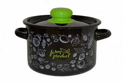 Кастрюля эмал цил Berry 1,5л ТМ Appetite