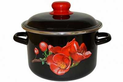 Кастрюля эмал цил Apple 2,0л ТМ Appetite