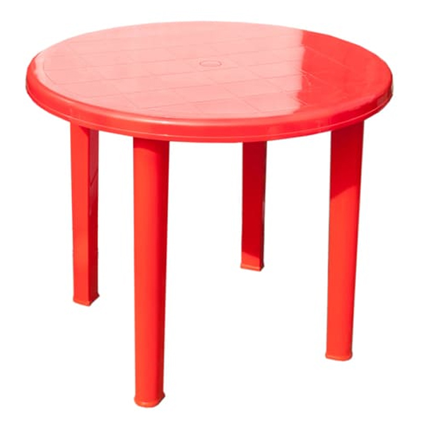 Стол круглый d 900 мм красный