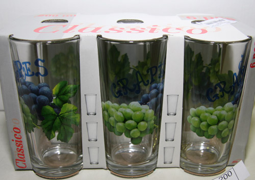 Набор стаканов 6шт. 200 мл "Ода"  Виноград К