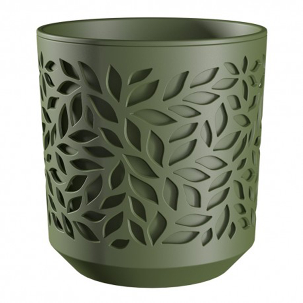 Кашпо Leaves 2,5л Оливка/Оливка