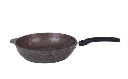 Сковорода 220/50 мм со съемной ручкой, АП (кофейный мрамор)