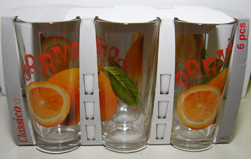 Набор стаканов 6шт. 200 мл "Ода"  Апельсин К