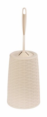 Ёрш туалетный "Плетёнка" с подставкой (слоновая кость)(то)