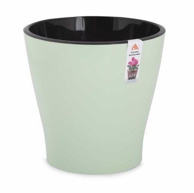 Горшок цв. для орхидеи 5л "Лея" двойной (светло-зелёный)(то)