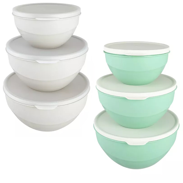 Набор мисок Line DUO 3шт ( 1л, 2л, 3л) с крышками (то)