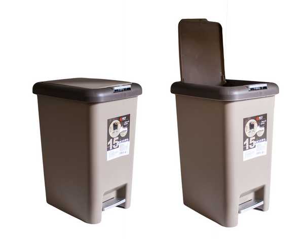 Контейнер для мусора 10л, с педалью 