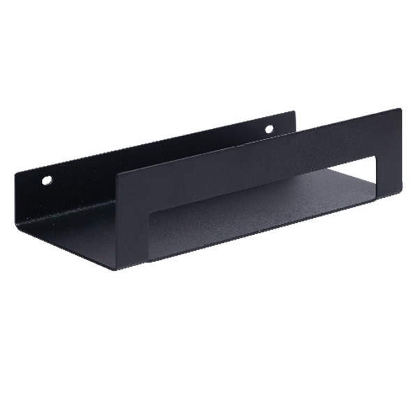Полка настенная "Line" 25см (черный) (хпп) (то)