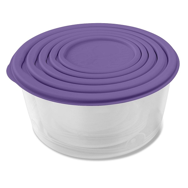 Набор контейнеров 0,3л+0,5л+0,8л+1,4л +2,3л (5шт) (то)