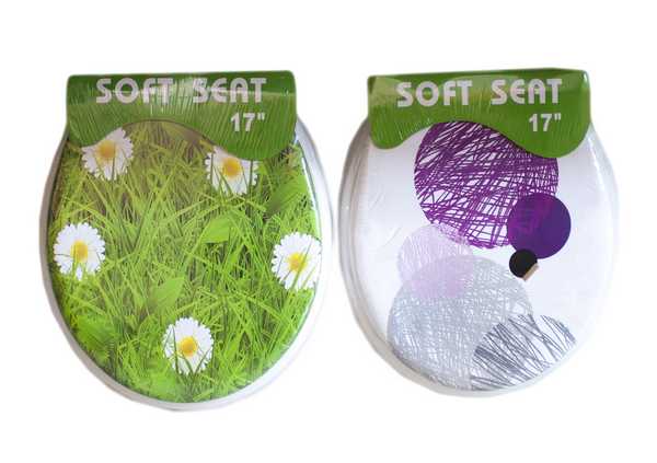 Сиденье для унитаза мягкое ЛЮКС (пышное)