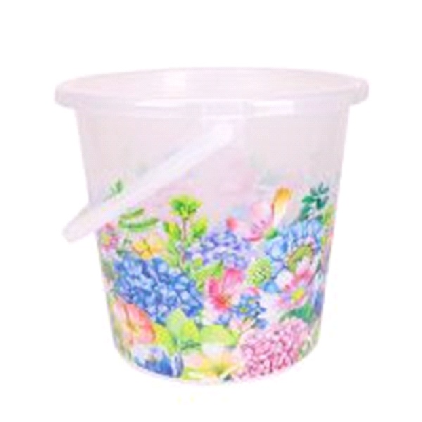 Ведро пластиковое 10л. "Цветочный сад"