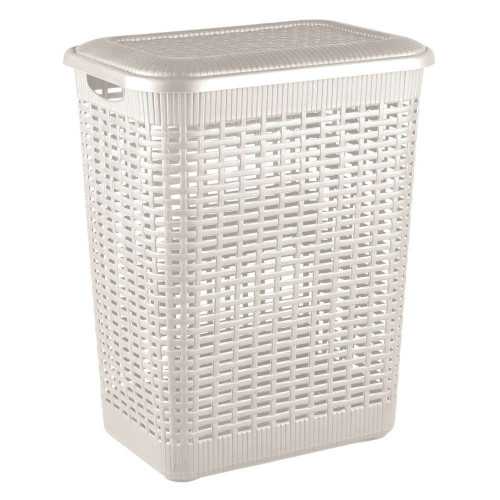 Корзина для белья 30л, 370Х260Х465 мм (белый)(то)