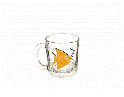 Кружка 300 мл "Чайная" Рыбки