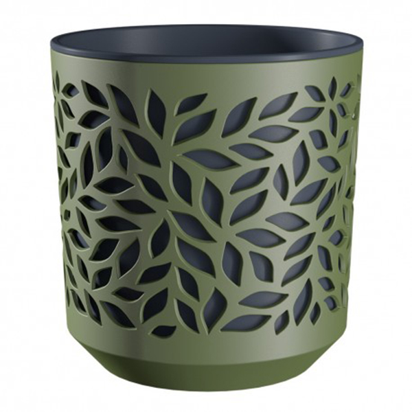 Кашпо Leaves 2,5л Оливка/Антрацит