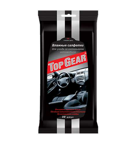 Влажные салфетки для салона Top Gear №30