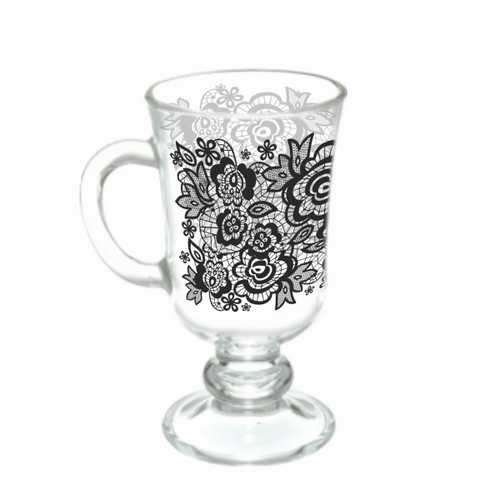 Кружка "Кружево черное" серия Глинтвейн 200 мл