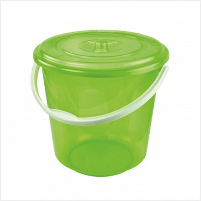 Ведро 7л "Хозяюшка" с крышкой (микс)(то)