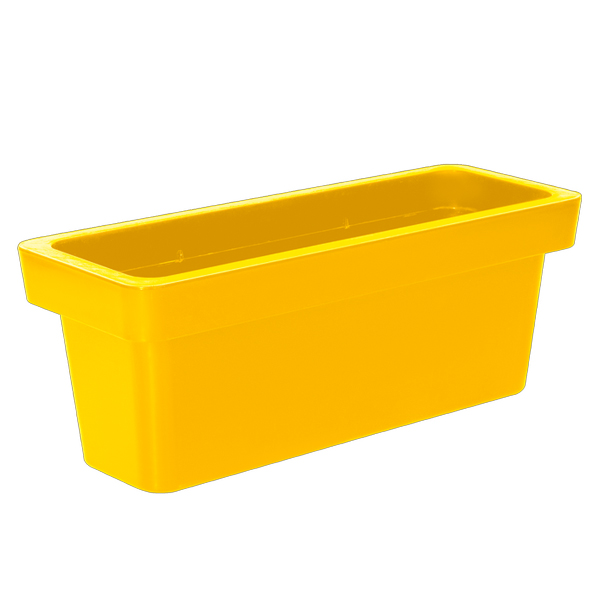 Кашпо LOFT прямоугольное 73л OLA DOM (желтый)