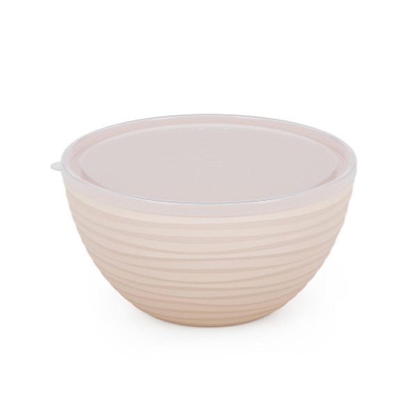 Чаша "Оазис" 2,5л с крышкой (бежевый)(то)