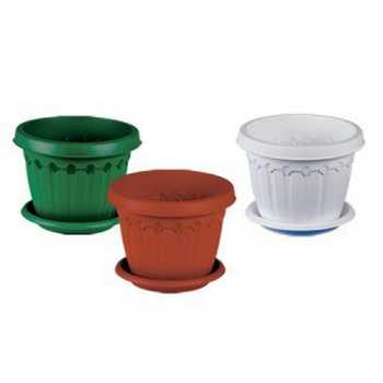 Кашпо "Флавия" 1,7 л с поддоном (то)