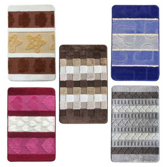 103 Коврик 50х80  L CADESI в  ассортименте  для ванной комнаты  100% хлопок, Турция
