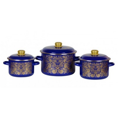 Кастрюля 3л цил.  УЗОР глуб