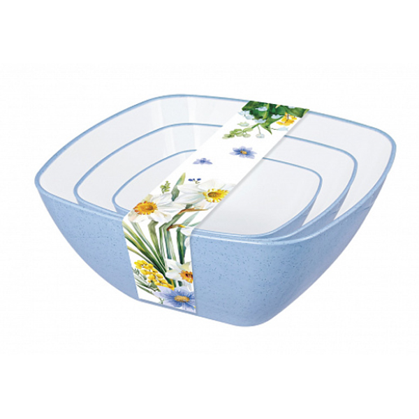 Набор салатников Весенний сад (0,7+2+3,3л)