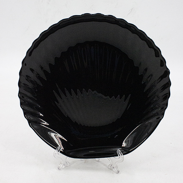 Тарелка обеденная d-23см РАКУШКА (дымчатое стекло)