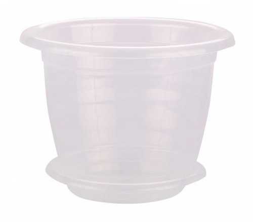 Горшок цв. для орхидеи 3,5 л с поддоном (прозрач.)(то)