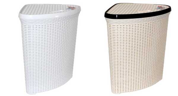 Корзина для белья угловая 500х370х55