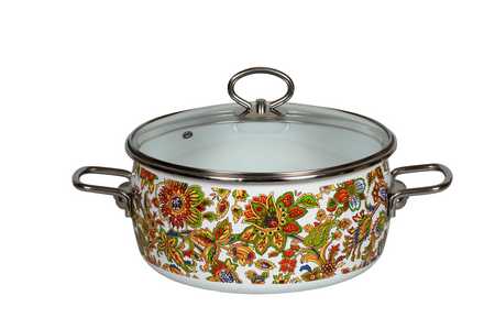 Кастрюля сф. "IMPERIO" белая 3,0л низк