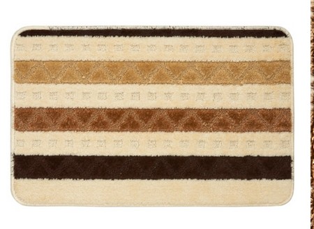 Коврик для ванной L'CADESI Marathon, 50х80, Geometrik, бежевый, Турция