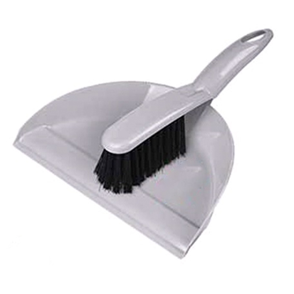 Комплект щетка-сметка "Etna" с совком (серый)