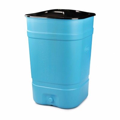 Бочка-бак 350л. с крышкой (квадратный) (микс)