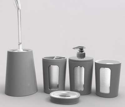 Ерш с подставкой Scarlet (дымчато-серый) (то)