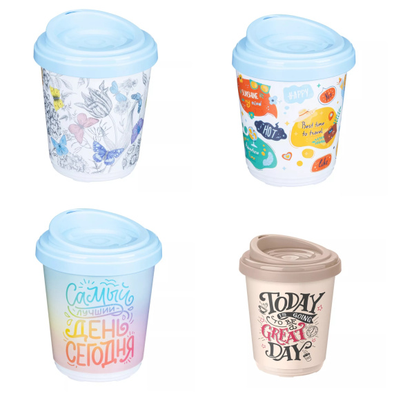 Термостакан 300мл с декором (то)