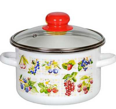 Кастрюля цил. "ВКУС ЛЕТА"  3,0л глуб. ст. кр. (6)