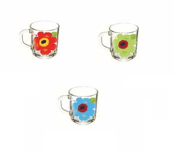 Кружка "Яркие цветы" серия "Green tea" 200 мл