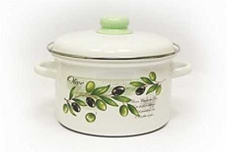 Кастрюля эмал  3,0л 01-Б1612/4М Оливия-А  Эмаль SELECT